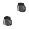 thumbnail image 1 of Qarigey Pantalones cortos deportivos huecos para mujer, cintura alta, melocotón, cadera, Push Up, gimnasio, peine de miel, Yoga, correr, S 2piezas, 1 of 6