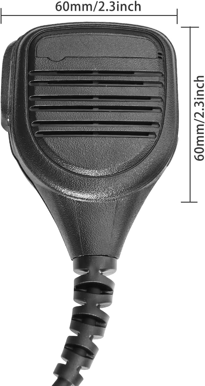 2Pack XPR3300 XPR3500e Remote Speaker Microphone Shoulder Mic for XPR3000 XPR3300e XPR3500 XPR3000e DP2000 DP2400 DEP XIR PMMN4075 PMMN4076 PMMN4071A