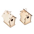 thumbnail image 4 of Bird House, Wooden Bird Houses Natural Wooden Home Decoration  For Garden Viewing For Small Bird Chickadees Sparrows, 4 of 8