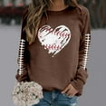 thumbnail image 2 of HUITKMM Chandails d'Automne pour Femmes Chandail à Manches Longues Col Rond Imprimé Football Chandail Décontracté pour Usage Quotidien et Activités Sportives Chemise Athlétique Douce et Confortable, 2 of 5