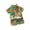 Green#2, variant on Utoimkio Toddler Baby Boy Summer Hawaiian Outfits Kids Short Sleeve Floral Print Button Down Shirt Tops & Shorts Suits 2Pcs Boys Summer Beach Clothes for 1-5 Years