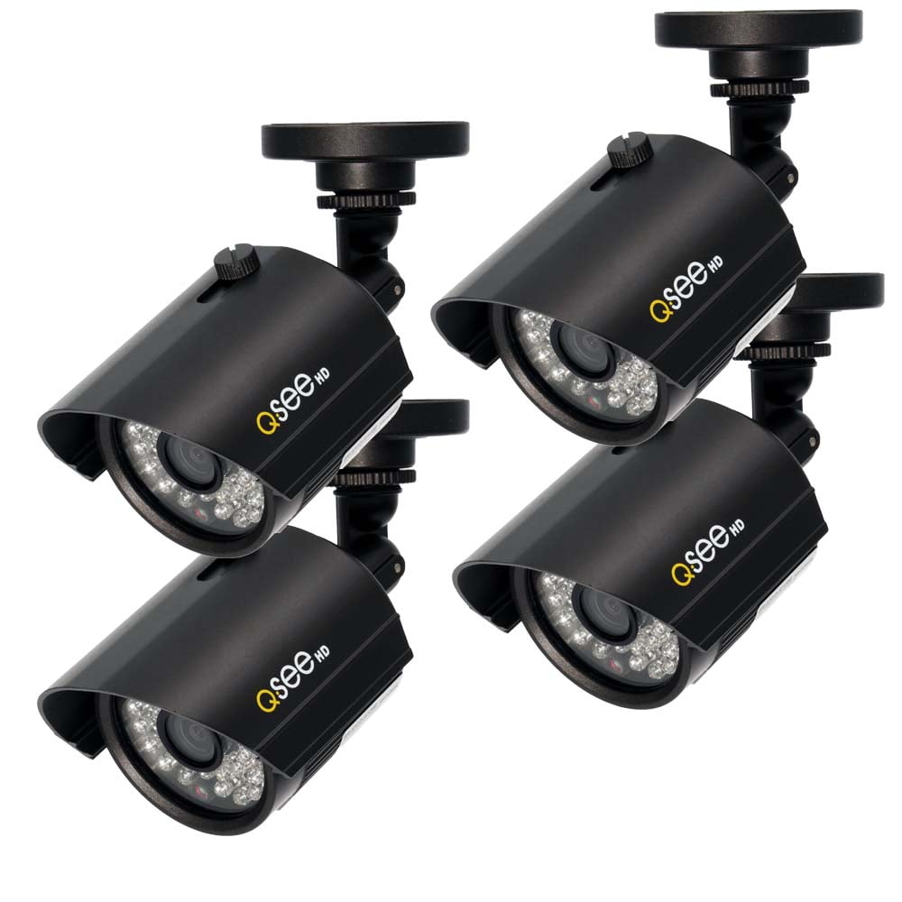 QSee 4 PACK 720P ANALOG HD BULLET SECURITY CAMERAS