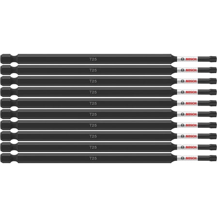 Bosch Genuine 10 pc. Impact Tough 6" Torx -25 Power Bits - ITT256B