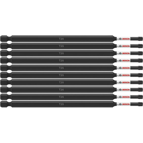 Bosch Genuine 10 pc. Impact Tough 6" Torx -25 Power Bits - ITT256B