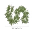 thumbnail image 4 of Taotanxi Christmas Pine Greenery Decoration , Realistic Cedar Cypress Garland for Holiday Mantel Fireplace Table Centerpiece (6.56Ft), 4 of 7