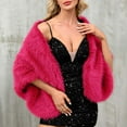 thumbnail image 5 of Lovzfmll Faux Fur Shawl Scarf for Women, Ultra-Soft Plush Warm Winter Shrugs, Elegant Cloak Cape for Dressy Bridal Wedding Party Gift, 5 of 7