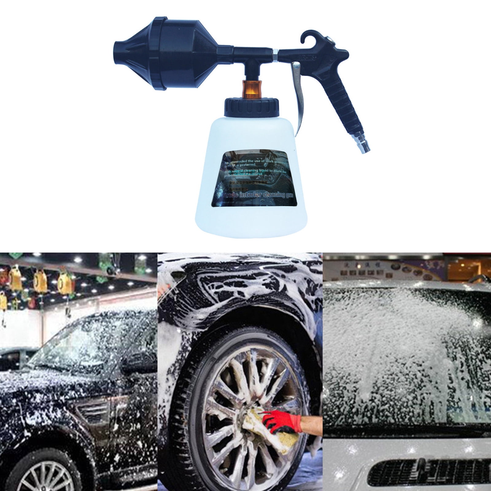 Foam Sprayer 1L Heavy Duty Rust Resistant Design For Pressure Washers Ideal For Automotive Motorcycle Motorhomes Washing