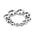 thumbnail image 2 of 50 Pieces Solid Stainless Steel Spacer Beads Jewelry Bead Charm Spacers for Jewelry Making Bracelets, 2 of 8