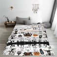 thumbnail image 6 of Throw Blanket for Couch Sofa and Bed, Halloween Icon Collection Super Soft Plush Throw Blanket, Fuzzy Cuteness Comfy Warm Washable Flannel Blanket & Throws for All Season, 6 of 7