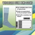 thumbnail image 7 of SOCKS'NBULK 32 Inch Wholesale Men's Long Tube Socks, Cotton Big And Tall Tube Socks Size 13-16 (Gray, 120), 7 of 7