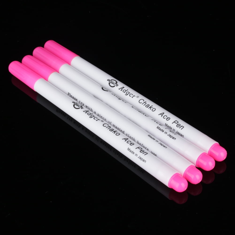 Erasable Markers Pen,4Pcs Erasable Soluble Fabric Marker Stitch Water Pens Grommet Ink for Home Office School Use
