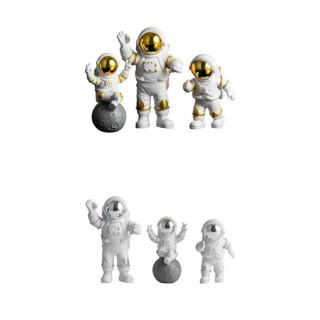 6 uds estatua de astronauti estante librería de astronauti colecciones para niños