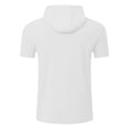 thumbnail image 4 of Camiseta ligera con capucha para running y fitness para hombre - Manga corta, secado rápido, deportiva/ocio, tallas S-XXXL, 4 of 8