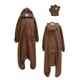 thumbnail image 2 of Pijama de oso marrón para adultos, mono de Cosplay, pelele para fiesta, Carnaval, Navidad, disfraz de conejo, ropa de dormir, 2 of 3