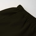 thumbnail image 6 of FRSASU Cotton Linen Pants Women Wide Leg Palazzo Summer Flowy Pants Beach Vacation Clothes Elastic Waist Travel Trousers with Pockets Army Green, 6 of 9