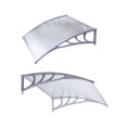 thumbnail image 3 of ALEKO Polycarbonate Outdoor Window or Door Canopy - 40 x 47 inches - Gray, 3 of 9