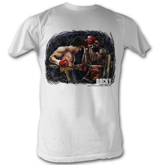 Rocky Men's  Rocky Vs. Apollo Painting T-shirt White