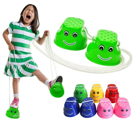 

Jumping Stilts Plastic Balance Jumping Stilts Toys Feet Random Color