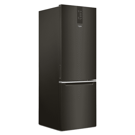Whirlpool - 12.7 Cu. Ft. Bottom-Freezer Counter-Depth Refrigerator - Black stainless steel