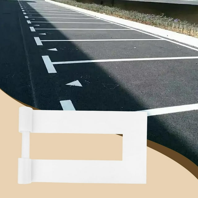 Plantilla de línea de estacionamiento de 4 x 88 pulgadas, reutilizable, para pavimento, línea recta, para almacén, fábrica, sitio, cancha deportiva,