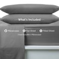 thumbnail image 6 of Martex Easy Living 2-Pack Standard Microfiber Pillowcases | Brushed Soft | Gray, 6 of 8