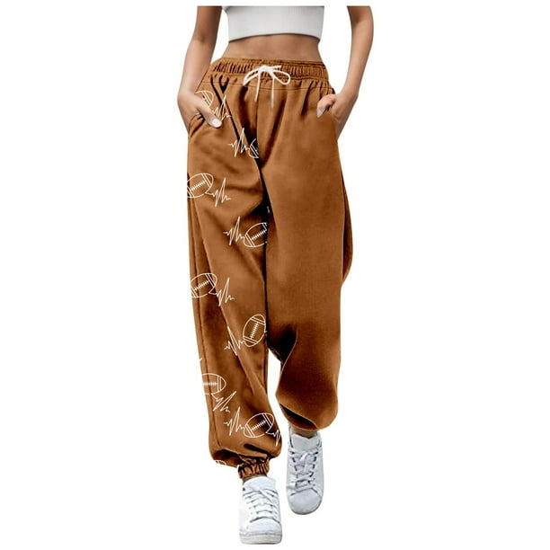 WILLBEST Pantalones Casuales de Mujer para Uso Diario: Joggers Holgados con Estampado de Halloween, Bolsillos y Cintura Alta con Cordón Ajustable. Sudadera Versátil para Otoño E Invierno. Chica