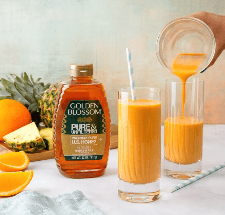 Golden Blossom Pure & Unfiltered Honey, 32 oz Bottle