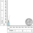 thumbnail image 5 of Gem Stone King 2.77 Ct Sky Blue Simulated Aquamarine Black Diamond 925 Sterling Silver Pendant with Chain, 5 of 5