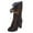 Brown, variant on Rotm Women's Mid-Calf Boots with Chunky Heel, Pointed Toe, Comfortable and Fashionable for Fall and Winter Wear for Women. Women Boots Black,Size 7.5