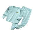 thumbnail image 4 of TAIAOJING Toddler Baby Christmas Pajama Set Children's Clothing Homewear Underwear Set Cotton Baby Long Sleeve Baby Pajamas 3-4 Years, 4 of 5