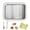 White, variant on Portable Rolled Ice Cream Maker - DIY Freeze Dessert Board with 2 Scrapers, Stainless Steel Tray for Yogurt & Gelato