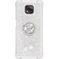 thumbnail image 2 of case for Motorola Moto G Power 2021 Case,Creativity Clear Quicksand Glitter Flowing Liquid Floating Soft TPU Case w/Stand Bling Diamond Sparkle Phone Cover for Motorola Moto G Power 2021  Colorful, 2 of 14