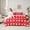 Red, variant on Homewish Cartoon Heart Pattern 7-Piece Bedding Comforter Set,Valentine'S Day Loves King Bedding Sets,White Red Bed Sheets For Girls Teens,Microfiber Bedroom Decor Reversible