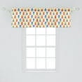 thumbnail image 2 of Ambesonne Ice Cream Window Valance, Orange Rainbow Flavor, 54" X 18", Multicolor, 2 of 3