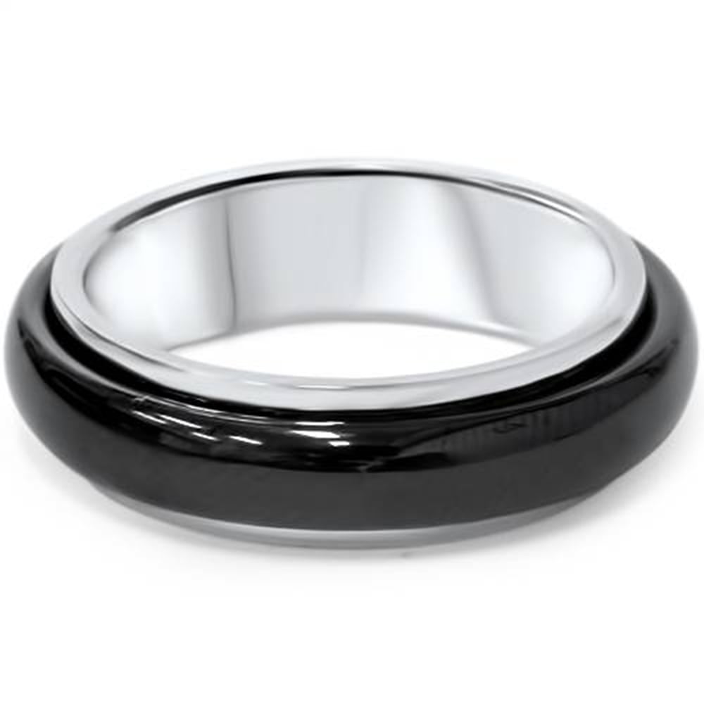 Men s 6mm Flat Black Tungsten 950 Palladium Comfort Fit Wedding Band Ring Walmart