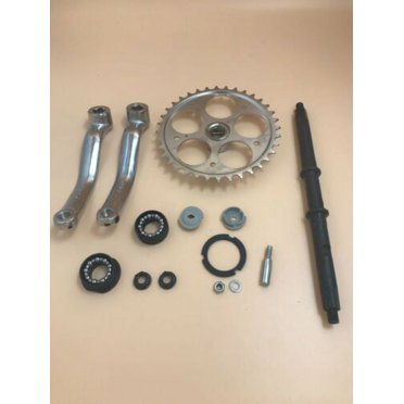 DONSP1986 44T Wide Crank Assembly Kit (3-Piece) For 2-Stroke & 4-Stroke Motorized Bicycles