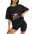 thumbnail image 2 of Women T Shirts and Men T shirt Oversized Shirts Cool Graphic Tees for Men Vintage Streetwear Sweat Casual Shirt 2XL, 2 of 5