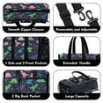 thumbnail image 3 of Teacher Tote Bag,Neon Outline Dinosaurs Vibrant Teacher Utility Tote Bag,Large Work Tote Bags for Women with Multiple Pockets,Top Zipper Closure,13.8x10.6x6.7 Inch, 3 of 5