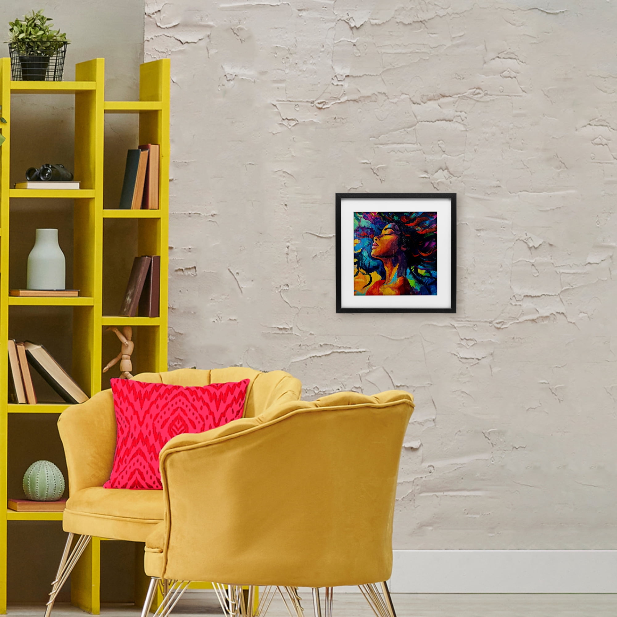 Stupell Industries Radiant Flow Woman Black Framed Print Under Glass, design by Svetlana Aleynikova