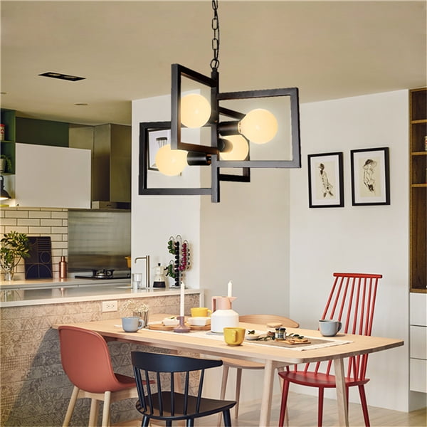 Modern Chandelier Pendant Light Ceiling Light Lamp Lighting Fixture Kitchen Dining Room Home Bar Decor Black Walmart Canada