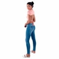 thumbnail image 3 of Playera Oggi Mujer Corte Crop Top Canalé Naranja OGGI JEANS 2212406 MELON, 3 of 6