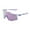 Polished Translucent Lavender- Lavender Mirror, variant on Speedcraft Sunglasses - Gloss Black; Photochromic