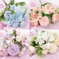 thumbnail image 6 of Deago 2 Bunches Silk Peony Artificial Fake Flowers Bunch Bouquet for Home Wedding Office Party Decor (Pink), 6 of 10