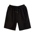 thumbnail image 2 of Qiyinn Men's Casual Shorts Cotton Drawstring Waffle Summer Beach Shorts Elastic Waist Lounge SweatShorts with Pockets, 2 of 6