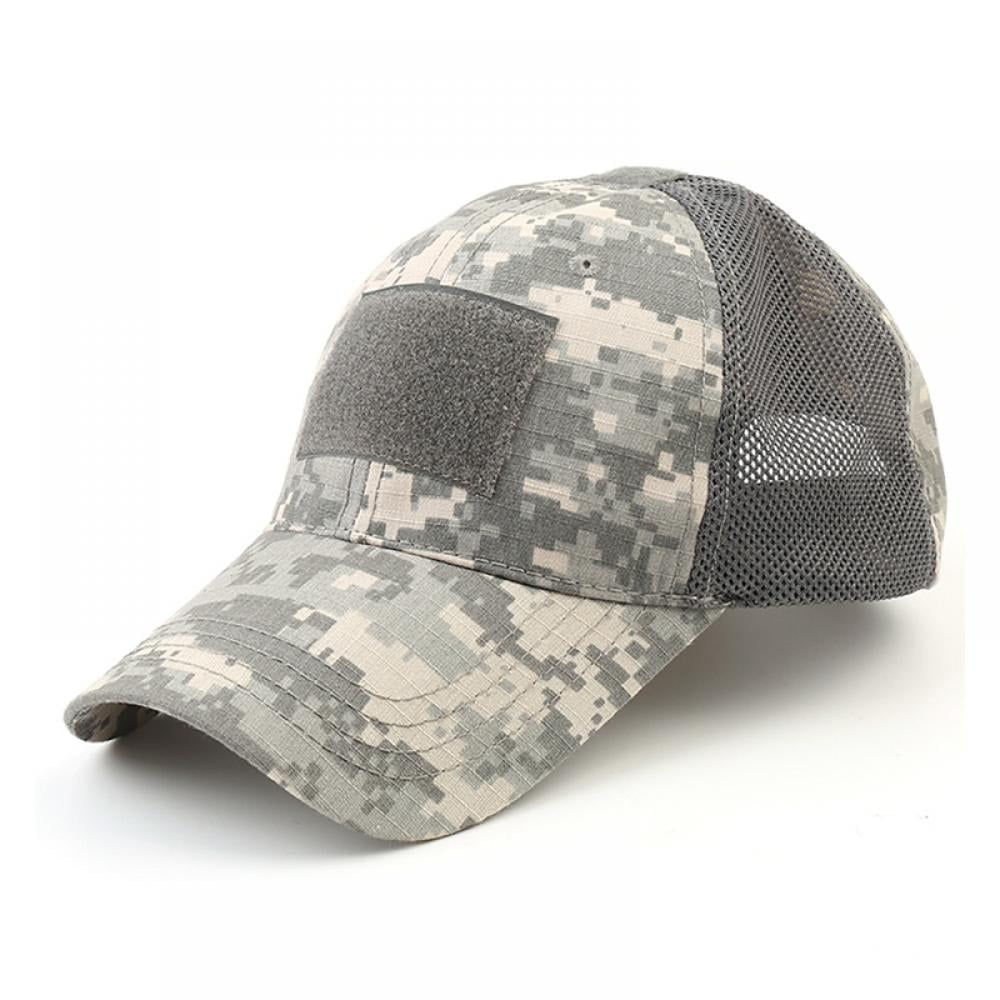 US Unisex Baseball Caps Hats Digital Camo Tactical Military Camouflage Patch Cap 