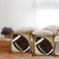 thumbnail image 4 of Vintage American Football Throw Pillow Cover Ball Games Sport Lover Rugby Decorative Pillow Cases Set of 2 20x20 Inch Cushion Cover for Sofa Couch, 4 of 6