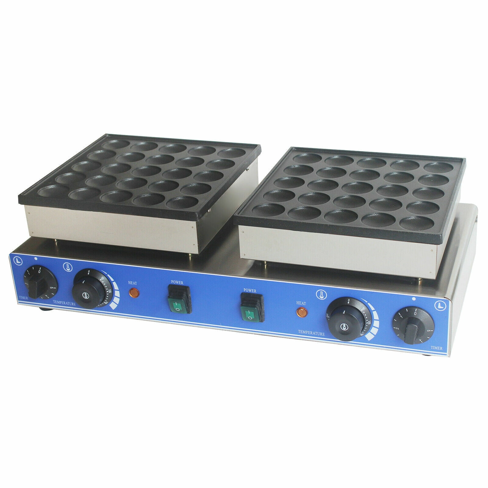 Mkyiongou 1600W 110V 50pcs Electric Dutch Pancake Baker Maker Nonstick Waffle Make Machine
