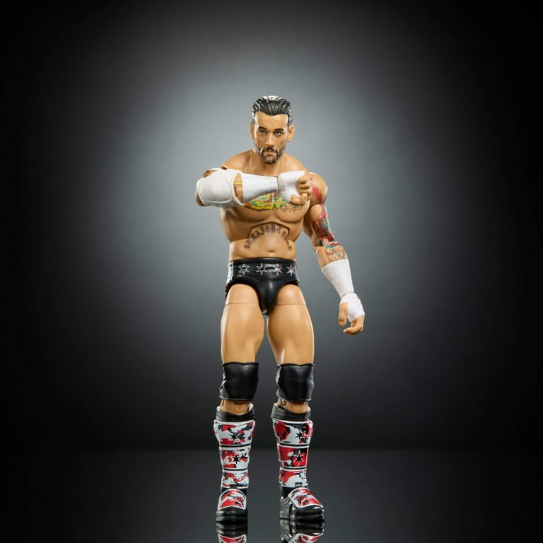 WWE Elite Collection CM Punk Action Figure, 6-inch Collectible Set