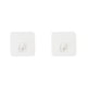 thumbnail image 1 of Wosthever Pack of 10 Wall Hook Home Hooks Self-adhesive Fixers Seamless Sticky Reusable Garage Accessories Hanger Organizer Transparent Transparente 2Conjunto, 1 of 6