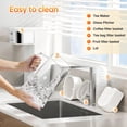thumbnail image 4 of Iced Coffee Tea Maker with Reusable Filter Basket 3 QT Pitcher Iced Tea and Coffee Machine, Tea Makers For Iced Tea, Lattes, Lemonade and Flavored Water, 4 of 8